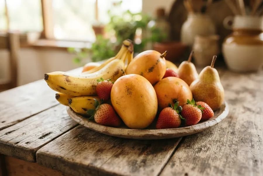 Fruits, native rice, oils & honey